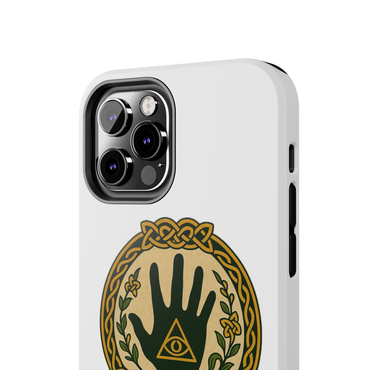 Celtic Eye of Providence Tough Phone Case — Protective Mythic Hand Design
