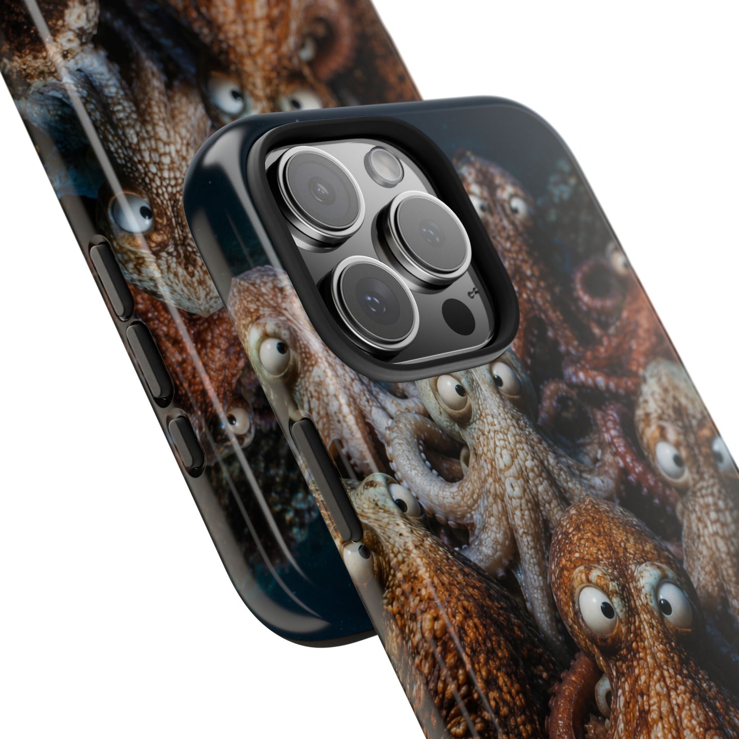Octopus Cluster Tough Phone Case — Cute Underwater Sea Creature Protection