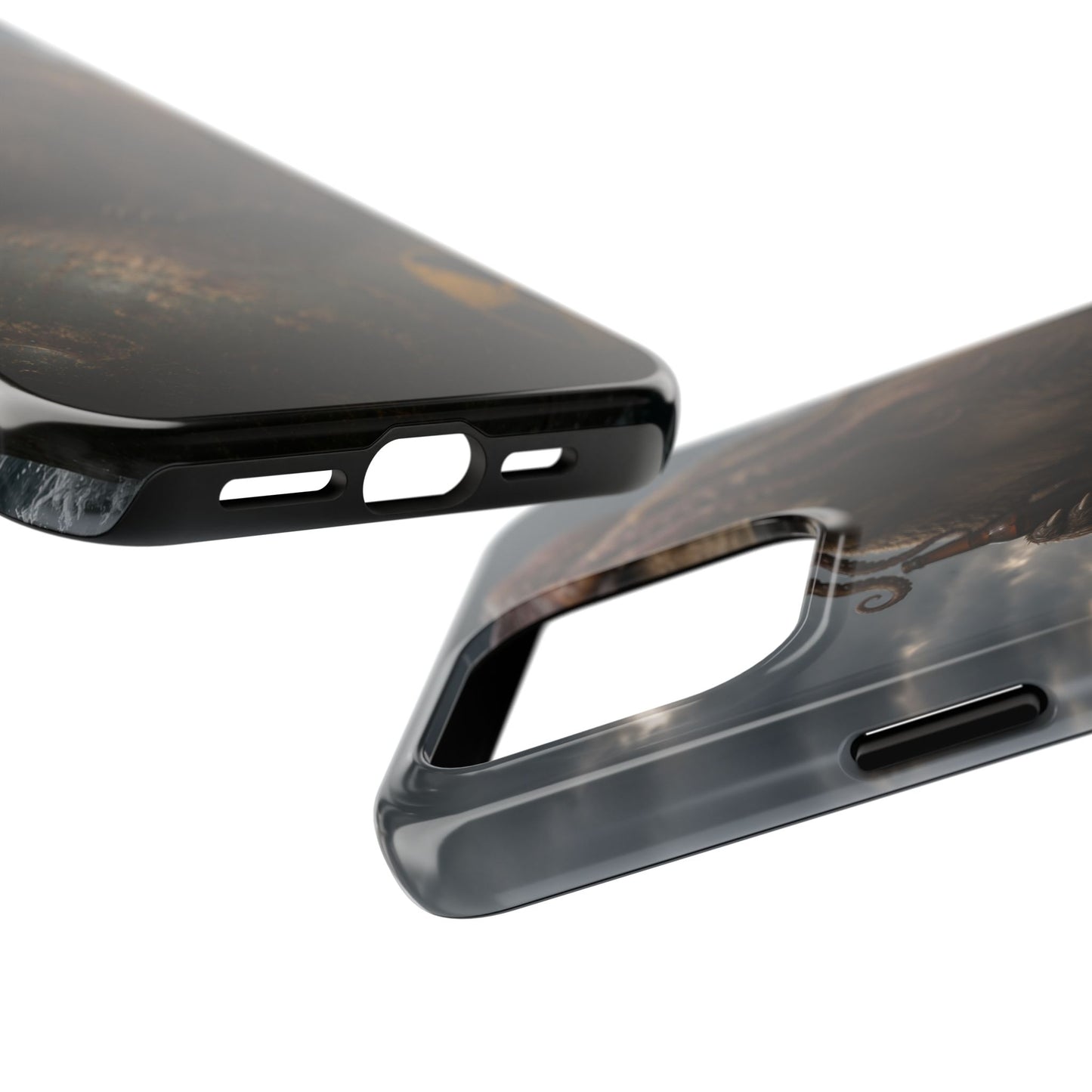 Tough Phone Case — Post‑Apocalyptic Bear with Octopus Helmet on Nuclear Bomb