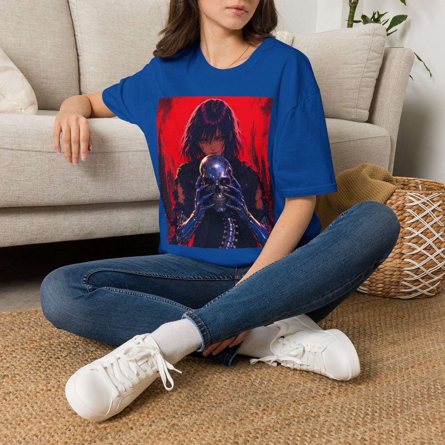 Metallic Souls Gothic Tee — Mystic Fortune Teller Anime Graphic T-Shirt