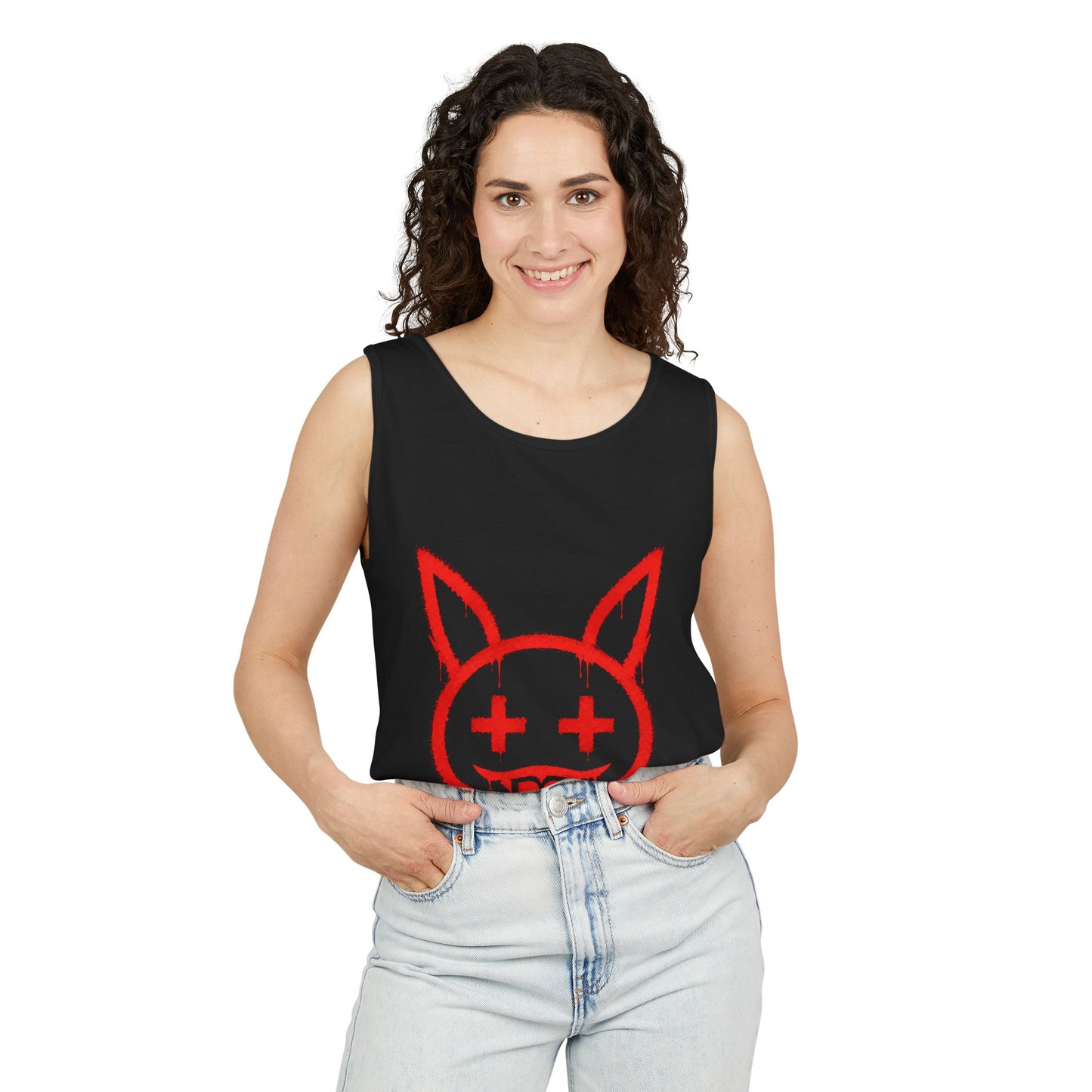 Metallic Souls Graffiti Bunny Streetwear Graphic T-Shirt
