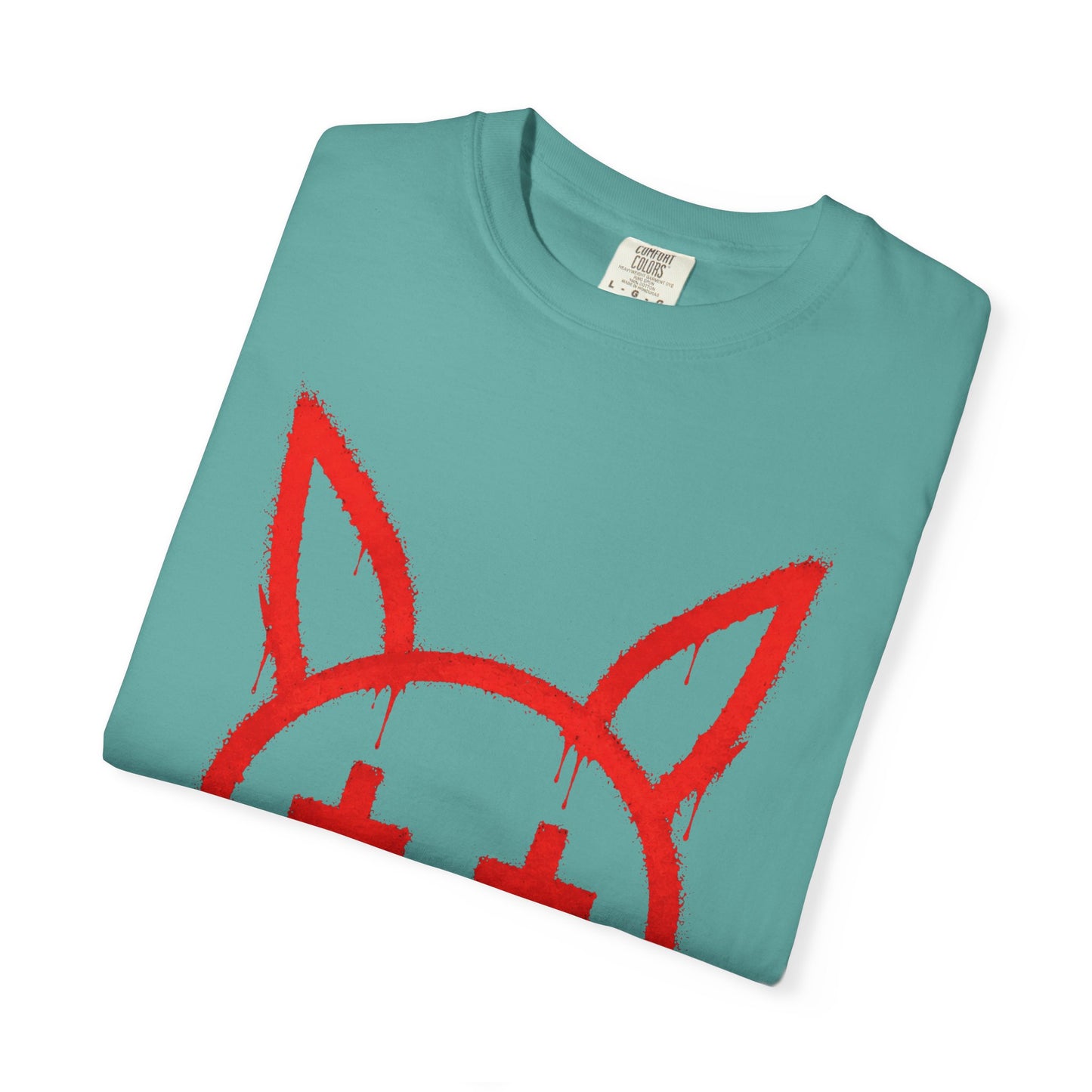 Metallic Souls Graffiti Bunny Heavyweight Streetwear T-Shirt