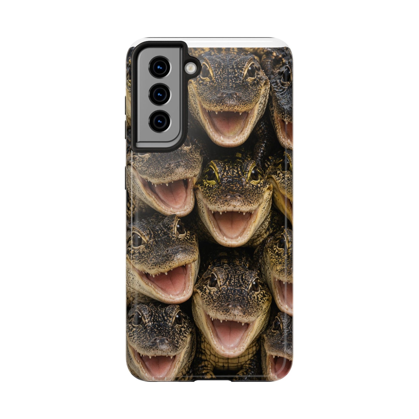 Alligator Smile Tough Phone Case — Funny Gator Print Protective Phone Cover