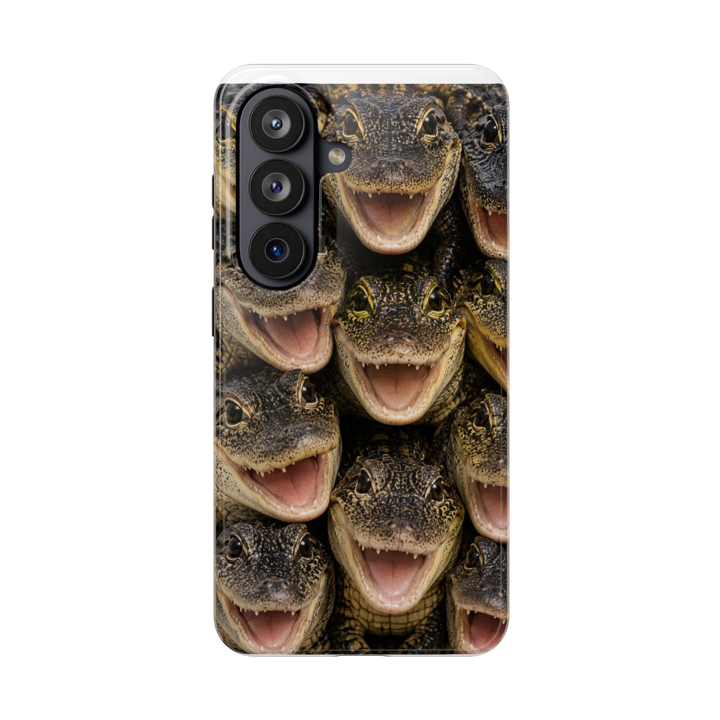 Alligator Smile Tough Phone Case — Funny Gator Print Protective Phone Cover