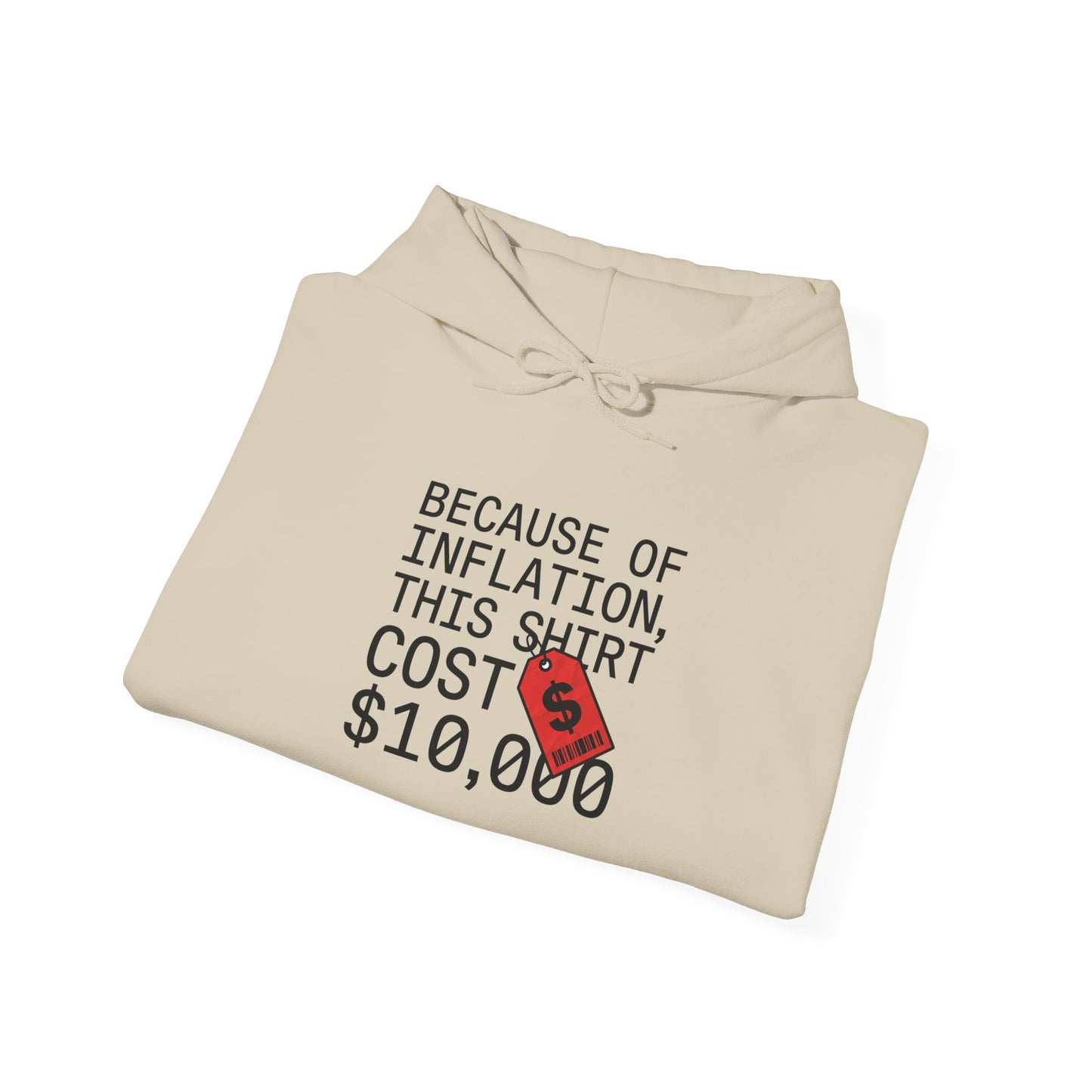 Ironic Money Flex Hoodie | sarcastic text, streetwear satire