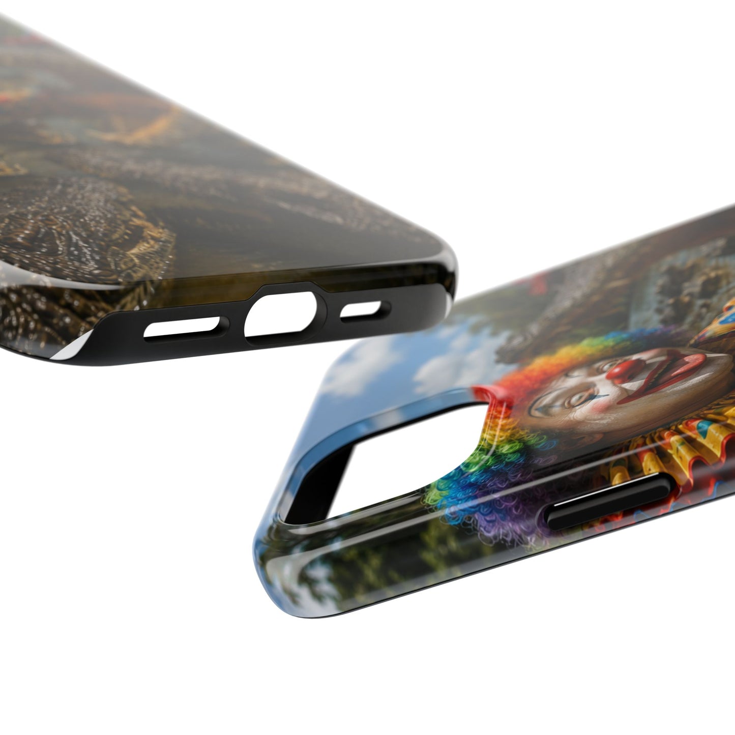 Creepy Clown Alligator Tough Phone Case — Horror Phone Cover for Scary Fans