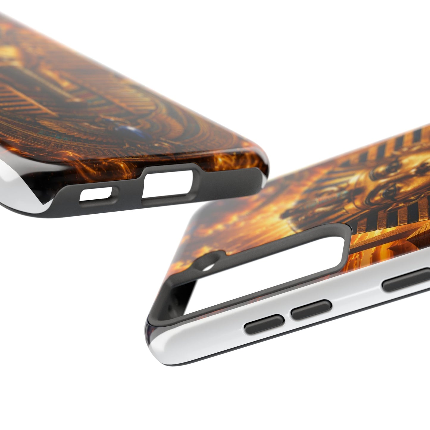 Egyptian Pharaoh Tough Phone Case — Protective Golden Tutankhamun Design