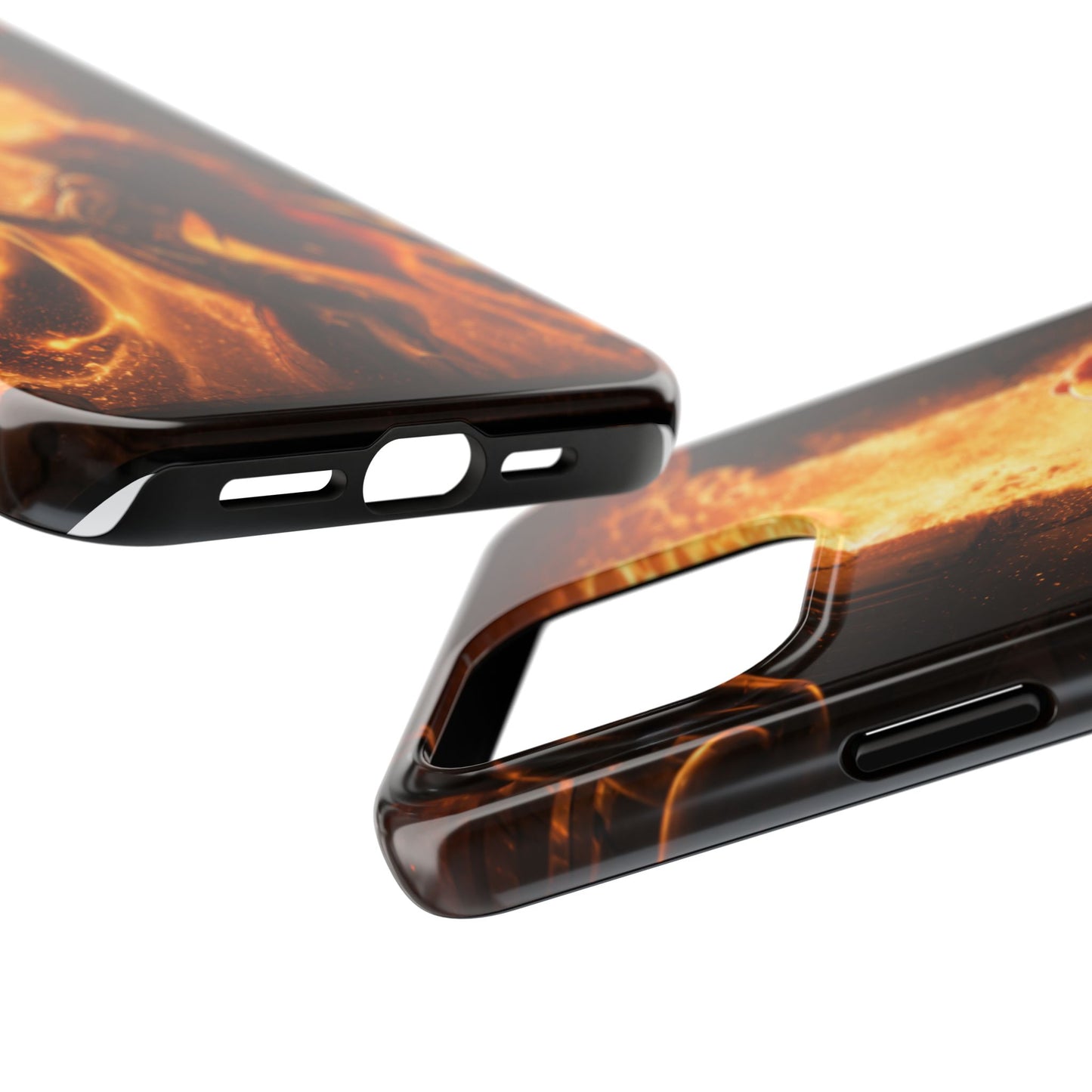 Fiery Phoenix Phone Case — Tough Protective iPhone Cover with Flame Warrior Art