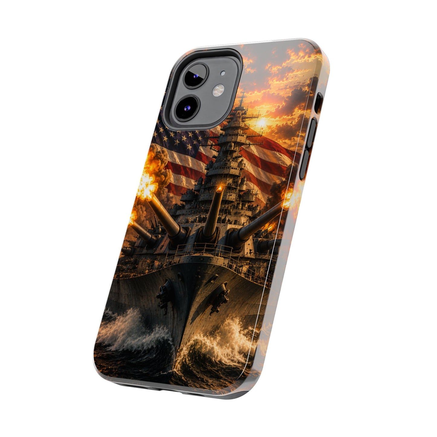 Battleship Flag Phone Case – Tough Patriotic Military iPhone Cover