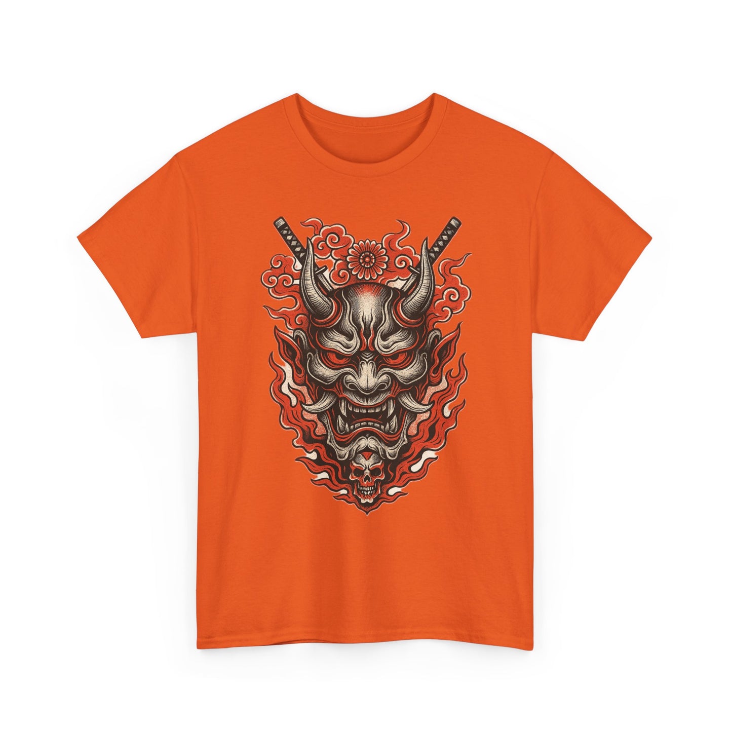 Hannya Demon Mask T-Shirt — Japanese Oni Noh Mask Art Tee