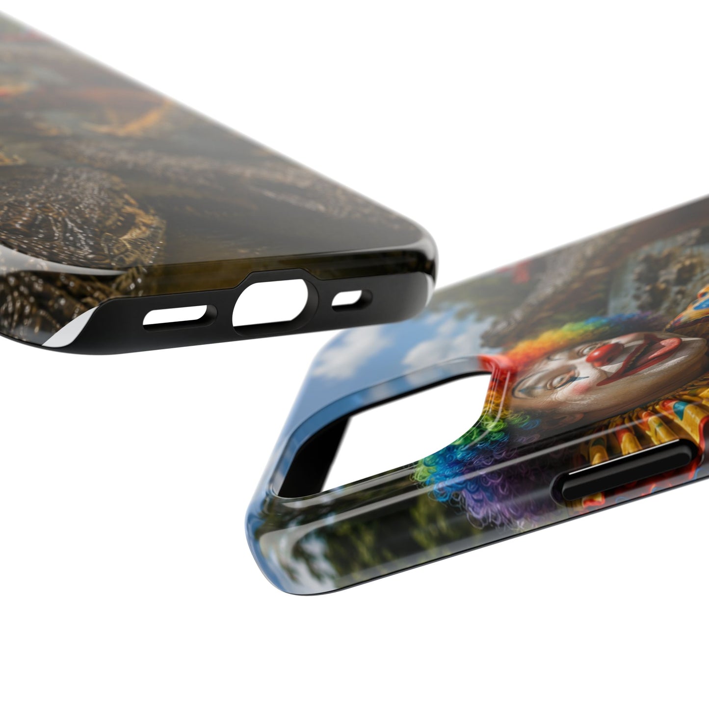 Creepy Clown Alligator Tough Phone Case — Horror Phone Cover for Scary Fans