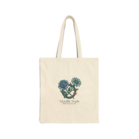 Birth Month Flower Tote, botanical watercolor, personalized name