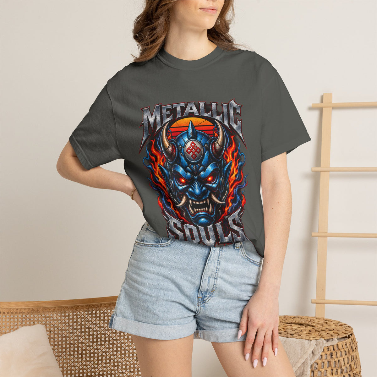 Metallic Souls Demon Skull T-Shirt