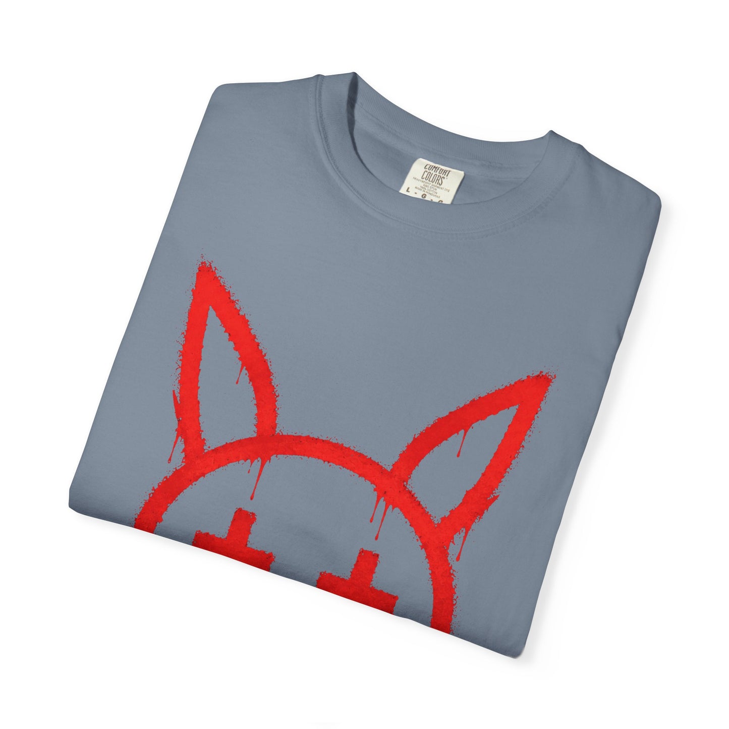 Metallic Souls Graffiti Bunny Heavyweight Streetwear T-Shirt