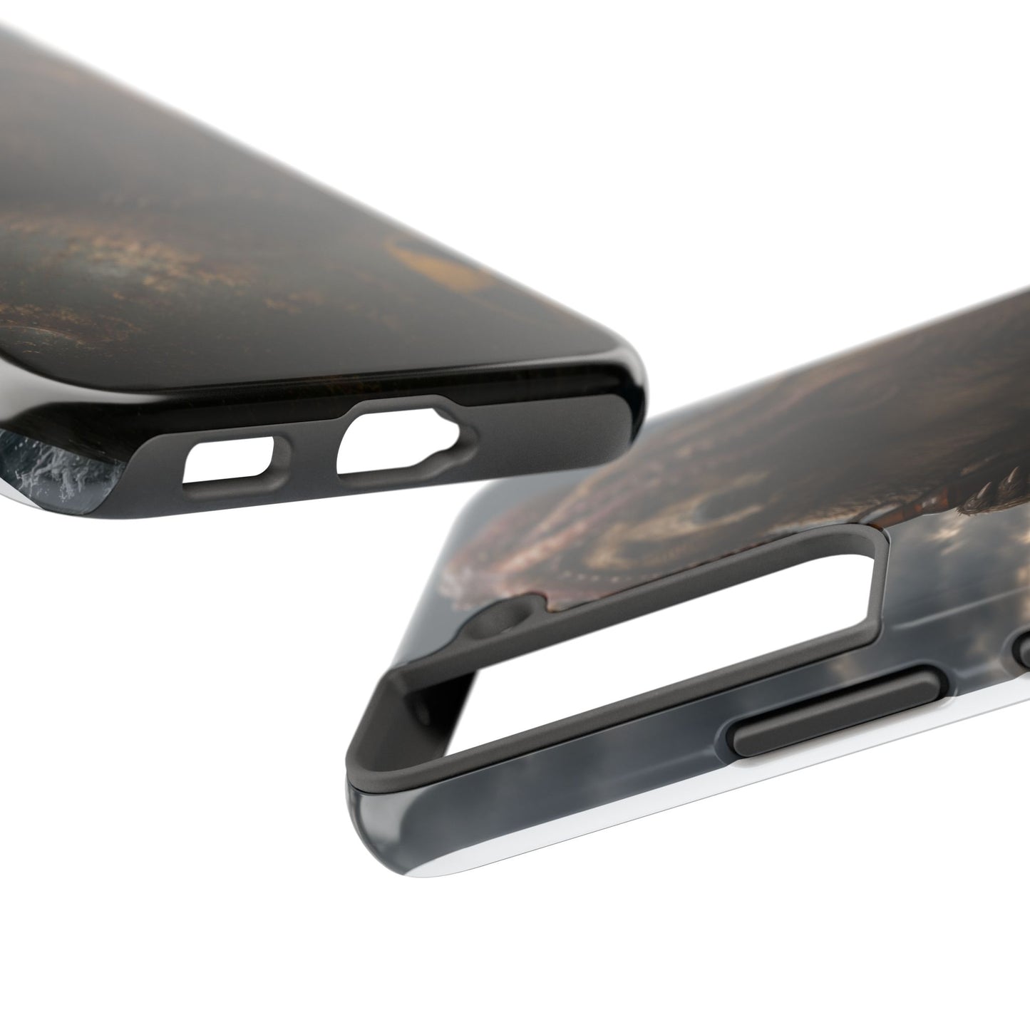 Tough Phone Case — Post‑Apocalyptic Bear with Octopus Helmet on Nuclear Bomb