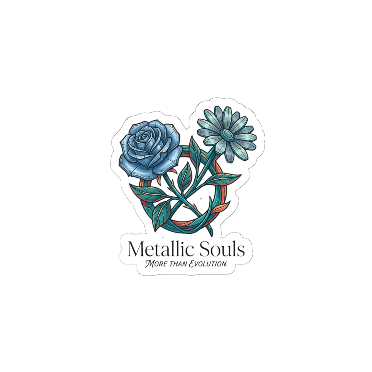 Birth Month Flower Sticker | Botanical Watercolor Line Art, Personalized