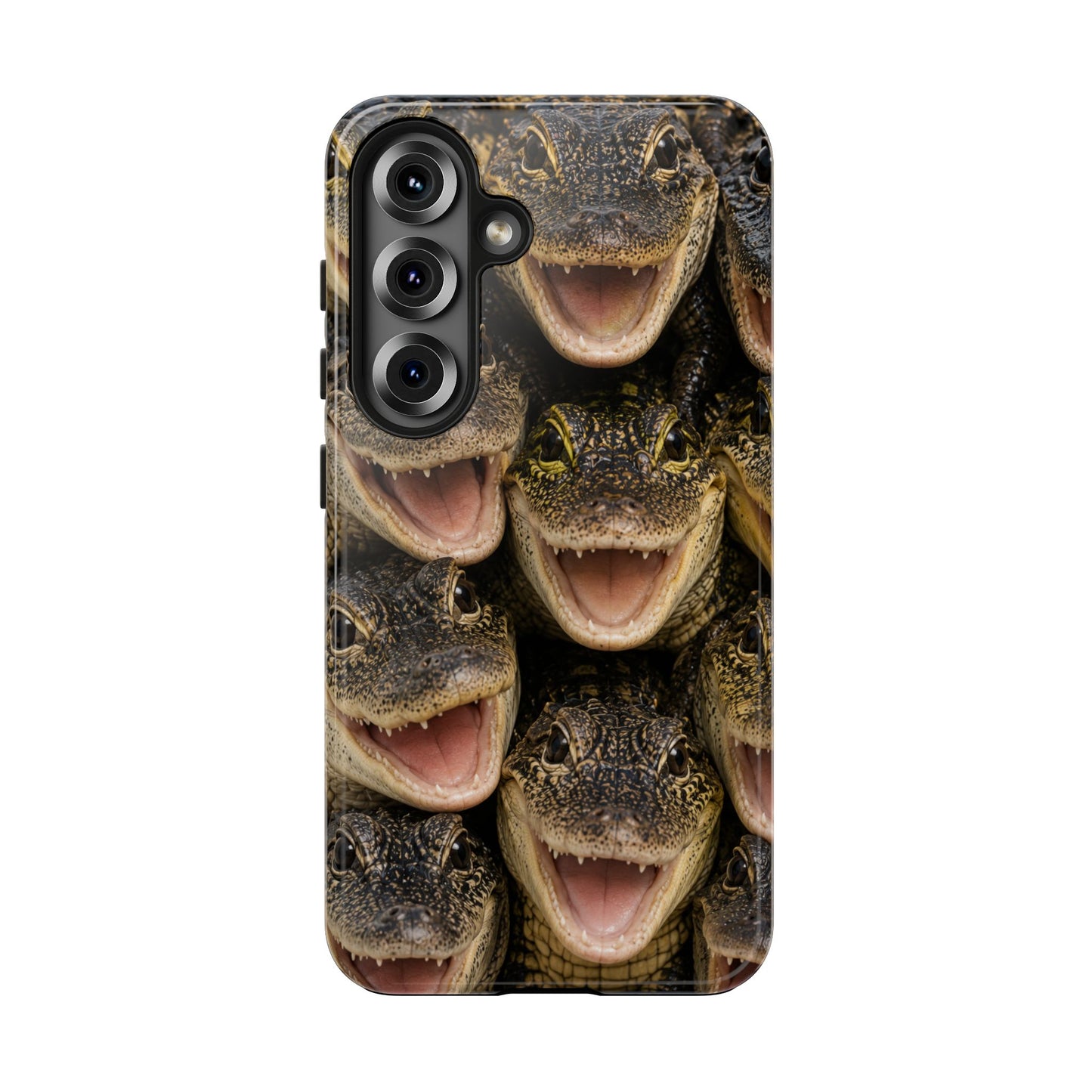 Alligator Smile Tough Phone Case — Funny Gator Print Protective Phone Cover