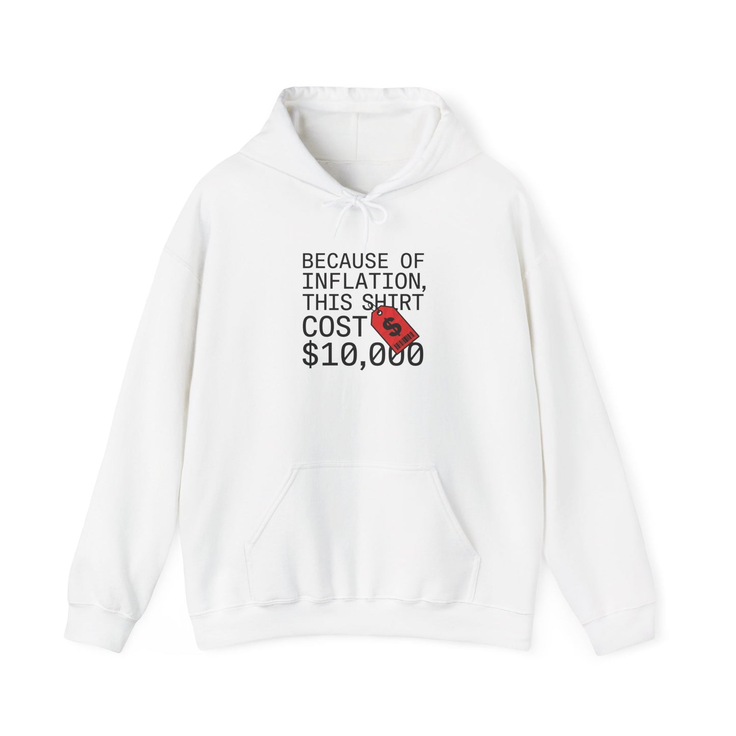 Ironic Money Flex Hoodie | sarcastic text, streetwear satire