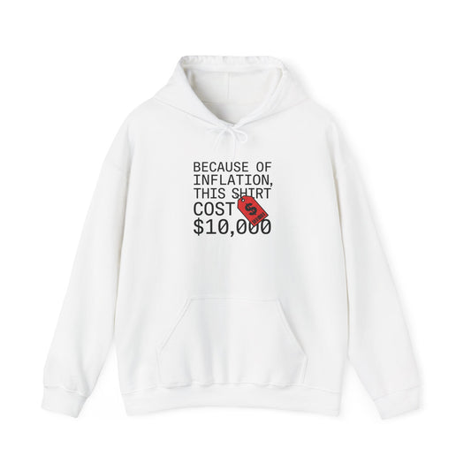 Ironic Money Flex Hoodie | sarcastic text, streetwear satire