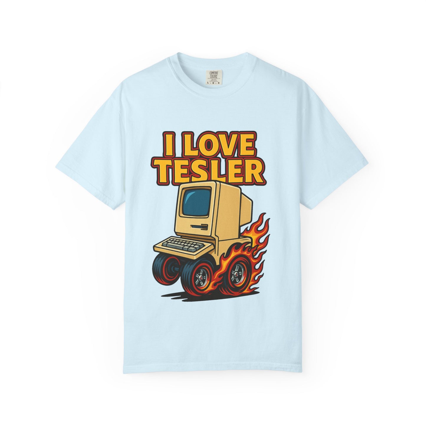 I Love Tesler Vintage Computer Tee — Retro Tech Graphic T-Shirt