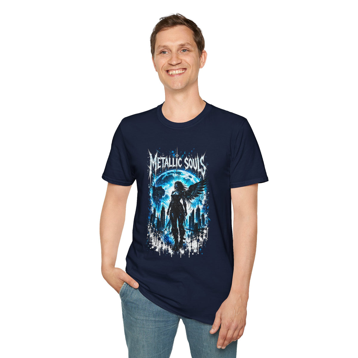 Mystical Blue Raven Forest T-Shirt