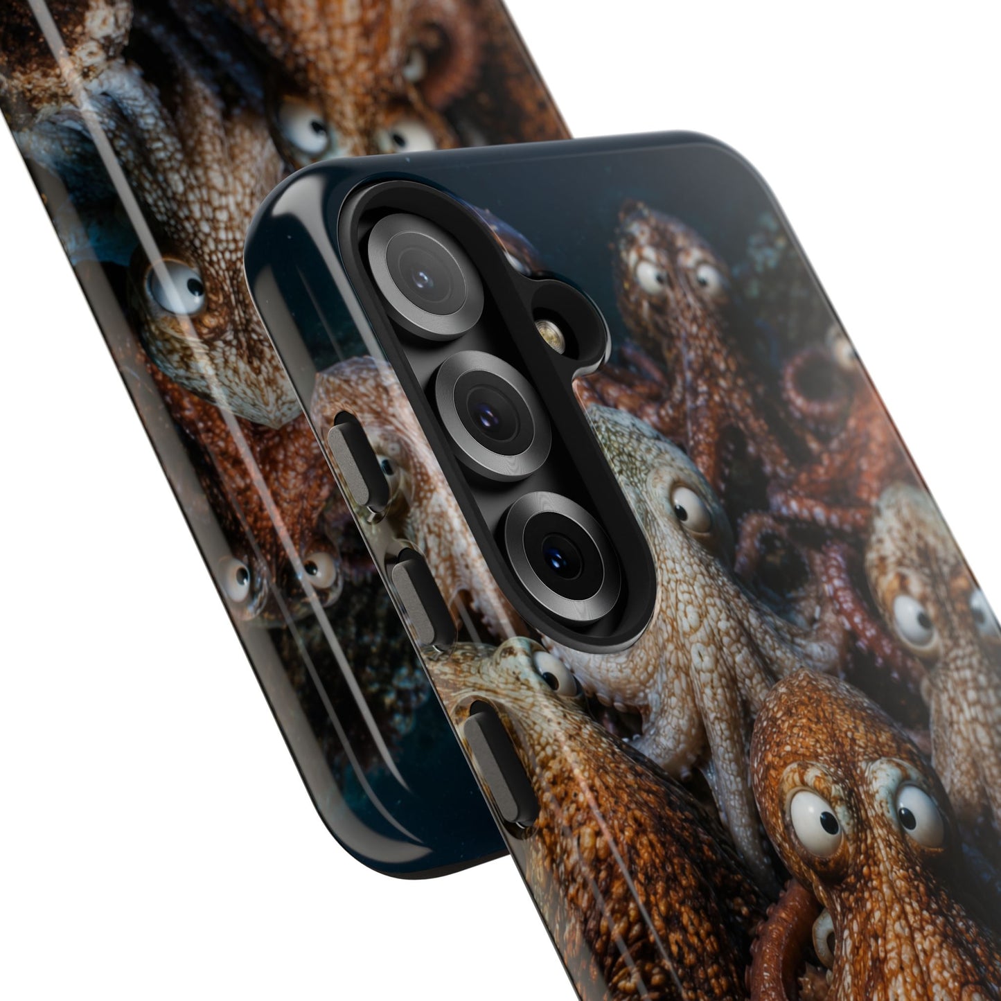 Octopus Cluster Tough Phone Case — Cute Underwater Sea Creature Protection