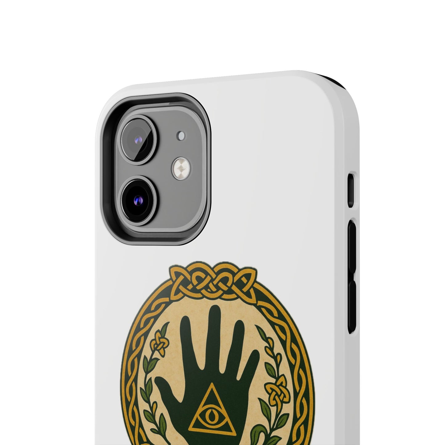 Celtic Eye of Providence Tough Phone Case — Protective Mythic Hand Design