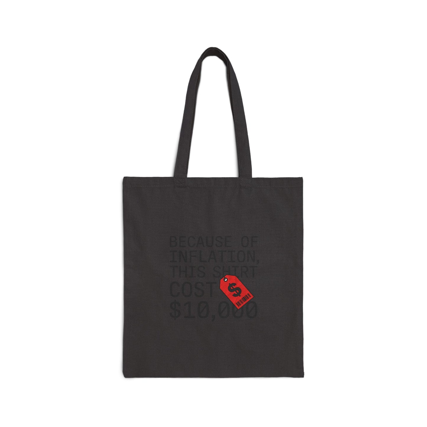 Because of Inflation This Shirt Cost 10,000 Tote | ironic meme, streetwear satire