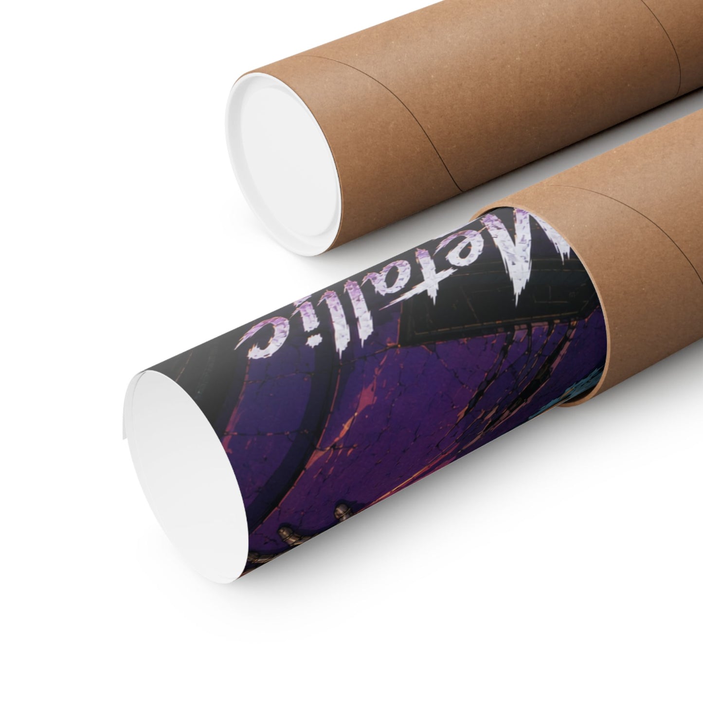 Metallic Souls Anime Poster — "Metallic Souls" Matte Vertical Art Print