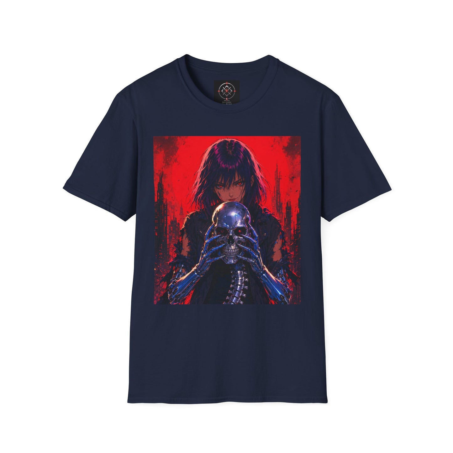 Metallic Souls Gothic Tee — Mystic Fortune Teller Anime Graphic T-Shirt