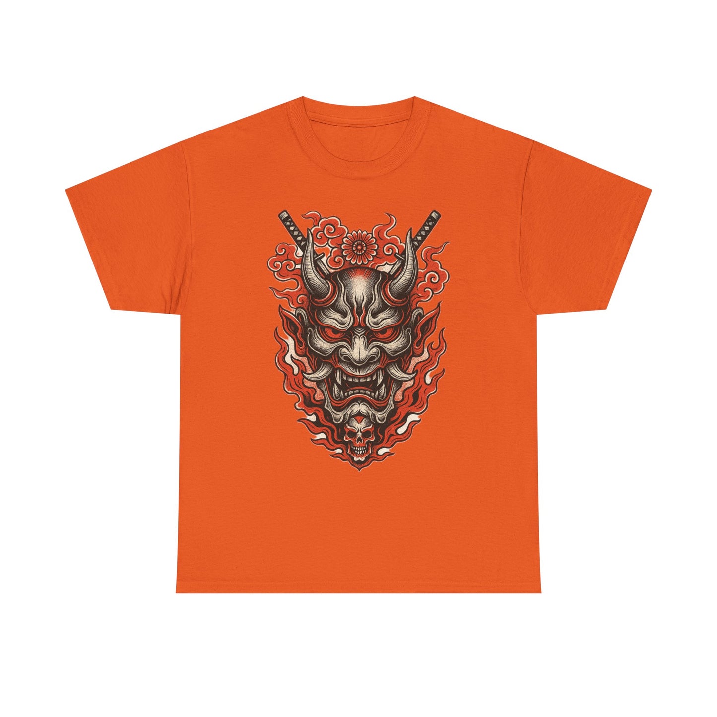 Hannya Demon Mask T-Shirt — Japanese Oni Noh Mask Art Tee
