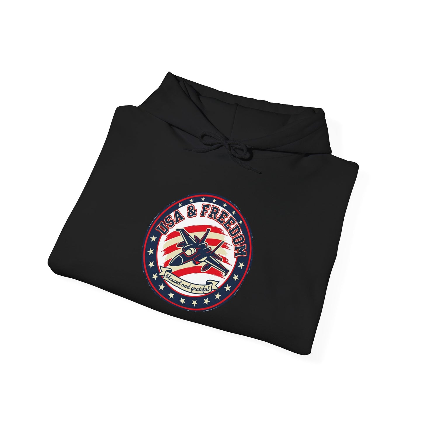 Faith & Freedom Patriotic Hoodie | vintage Americana, July 4th