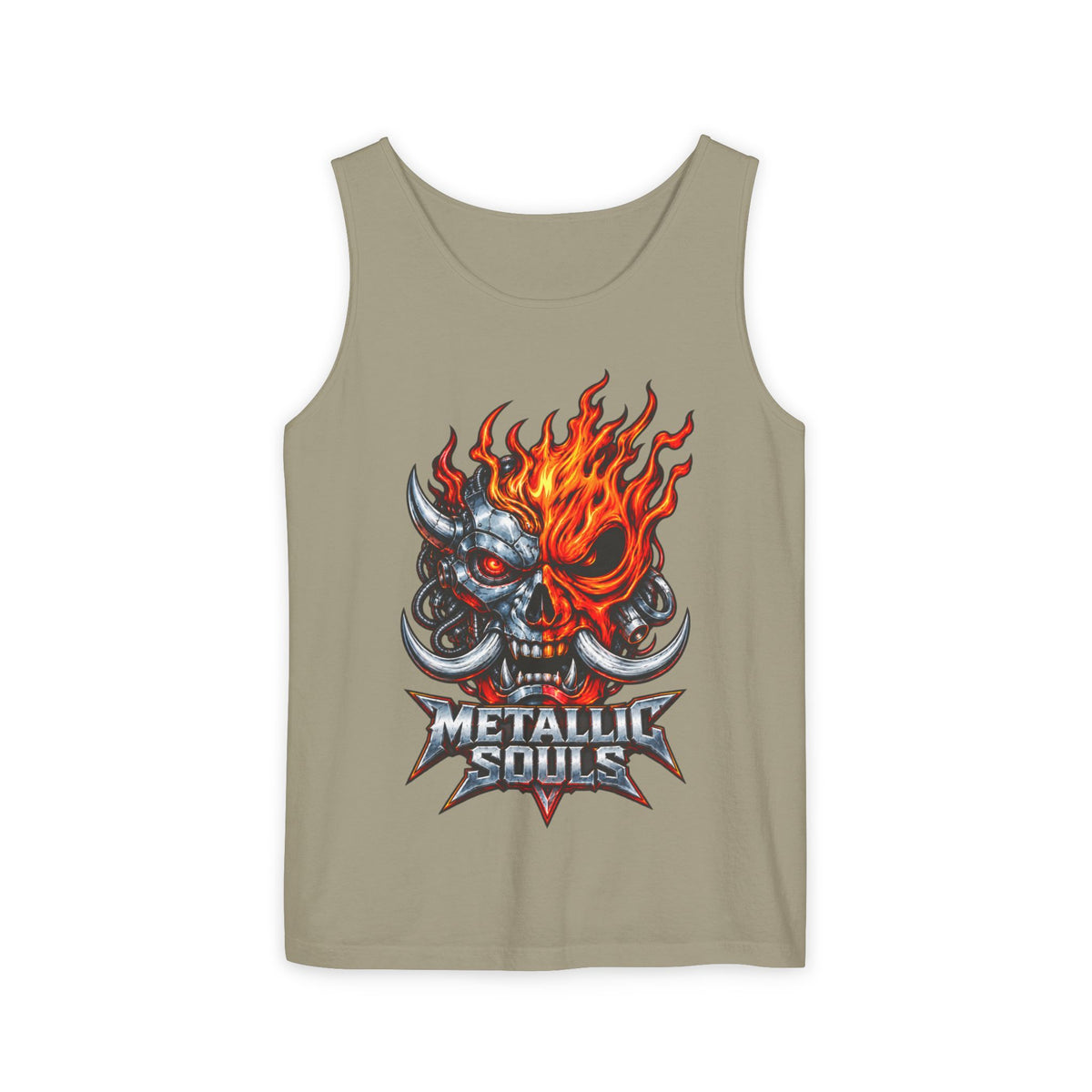 Flaming Skull "Metallic Souls" Tank Top
