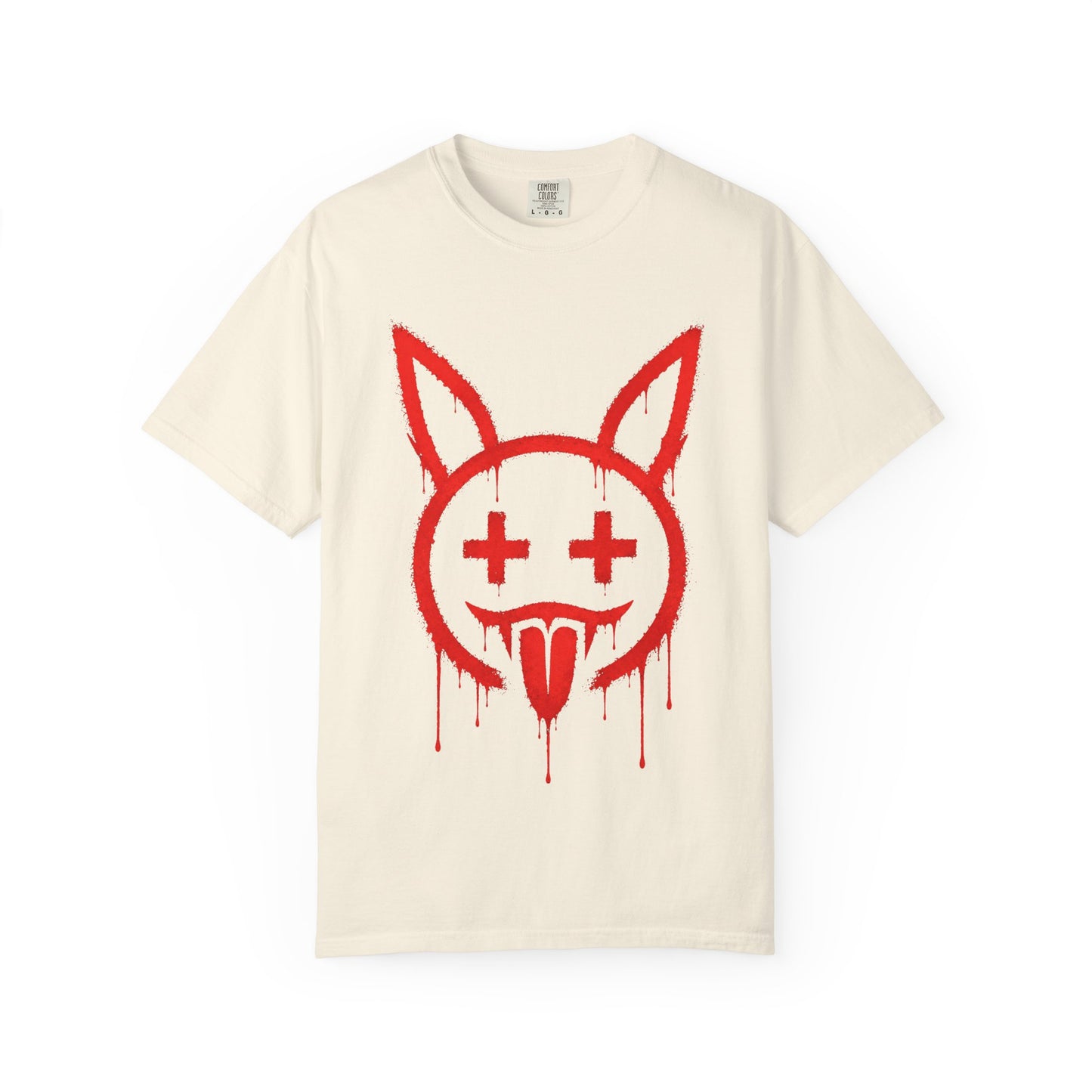 Metallic Souls Graffiti Bunny Heavyweight Streetwear T-Shirt
