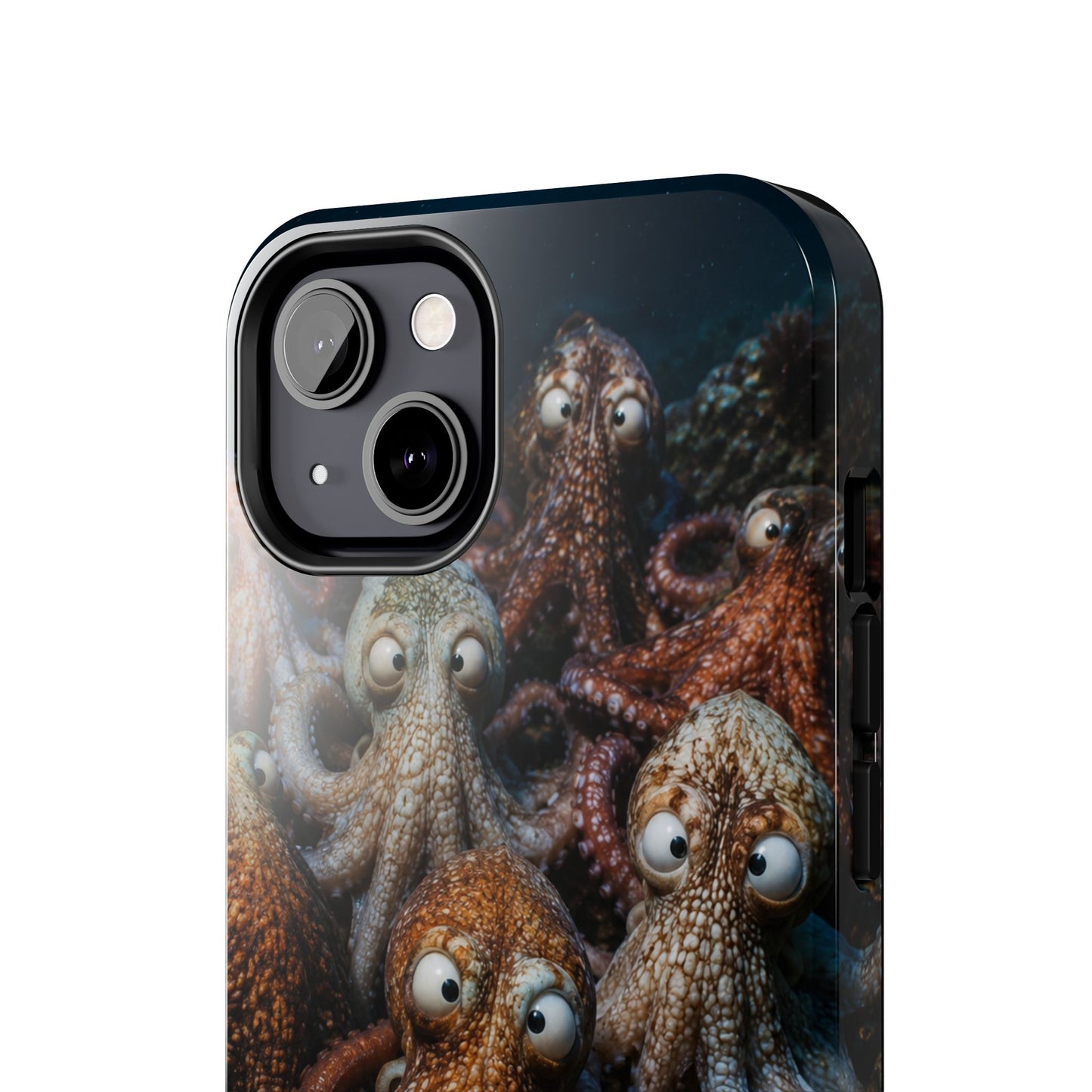 Octopus Cluster Tough Phone Case — Cute Underwater Sea Creature Protection