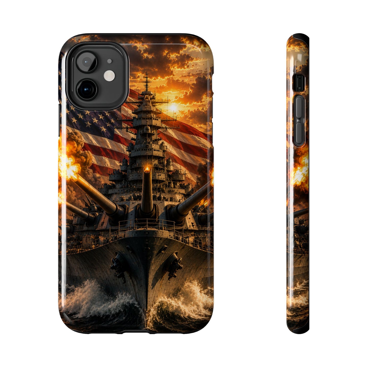Battleship Flag Phone Case – Tough Patriotic Military iPhone Cover