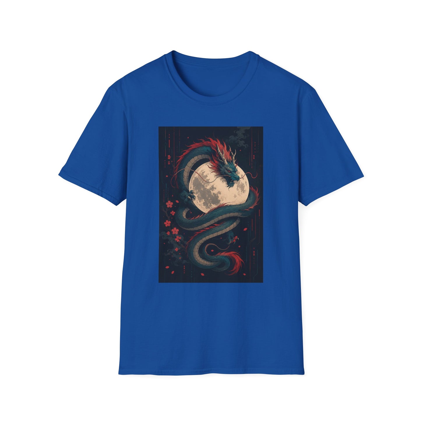 Dragon Moon T-Shirt — Mystical Japanese Serpent Design