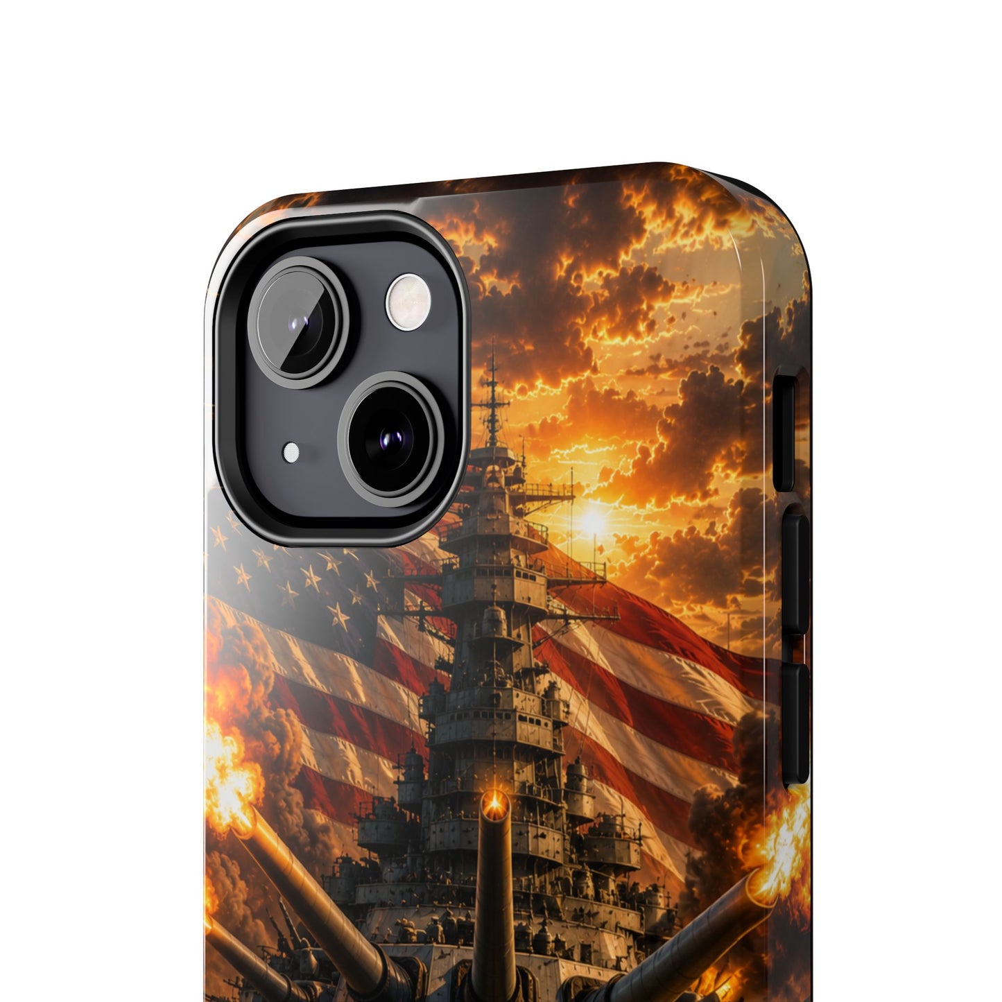 Battleship Flag Phone Case – Tough Patriotic Military iPhone Cover