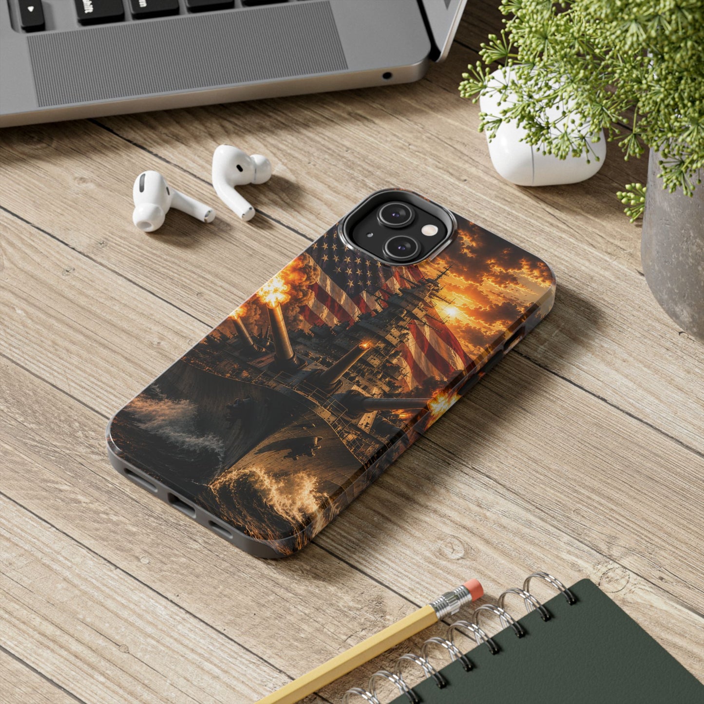 Battleship Flag Phone Case – Tough Patriotic Military iPhone Cover