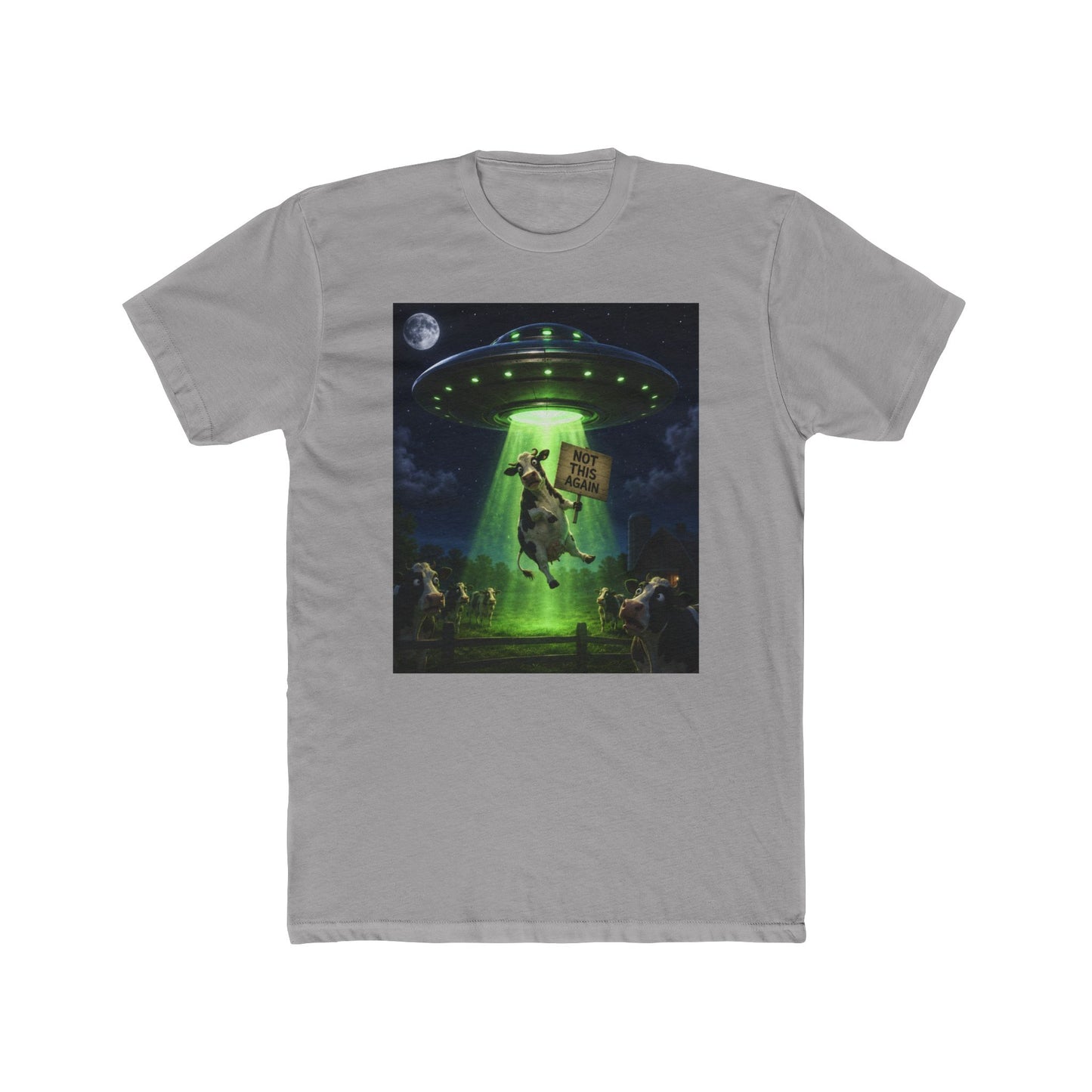 Alien Abduction Cow T-Shirt – "Take Me" Retro Sci‑Fi Tee