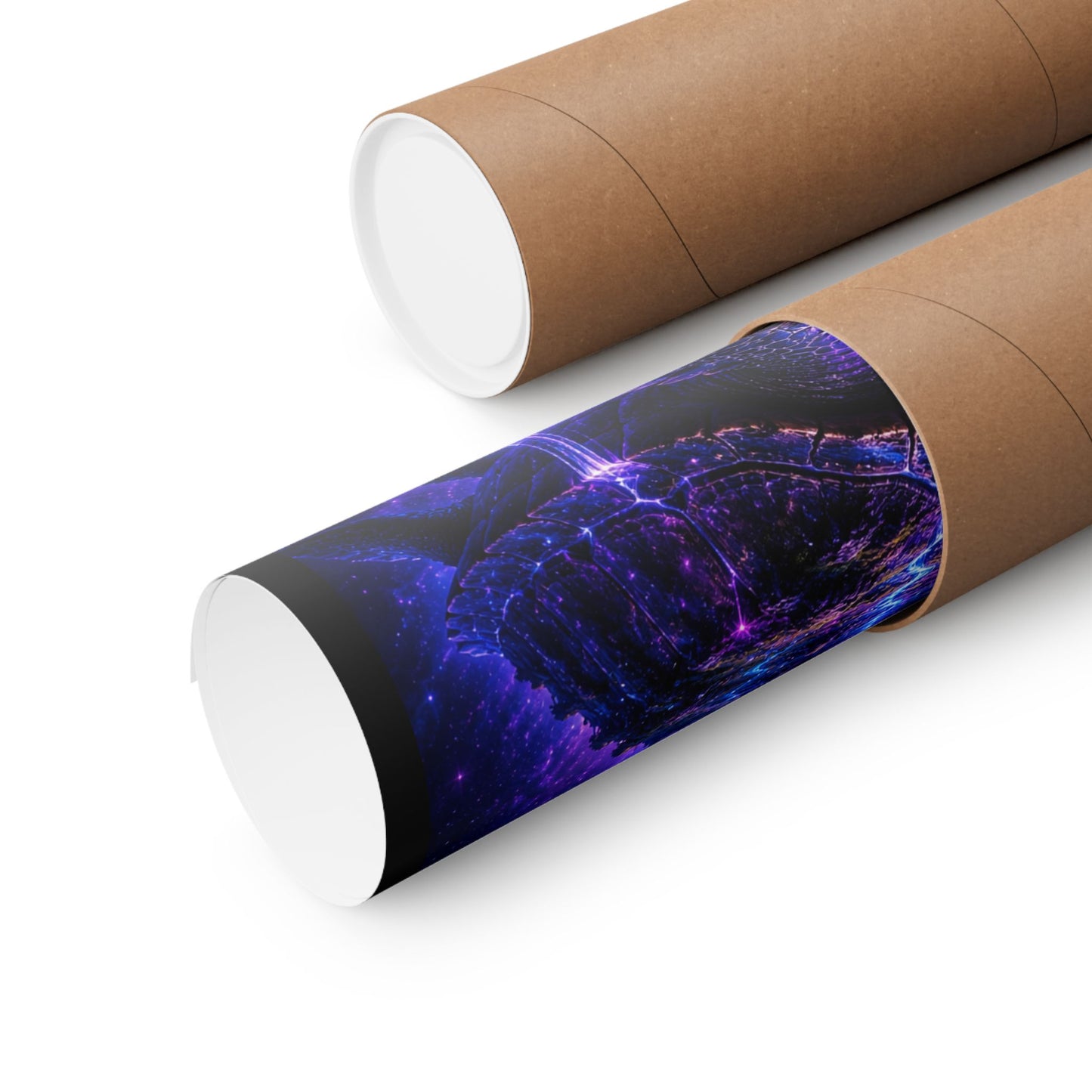 Cosmic Turtle Poster — Mystic Tree on Turtle Shell Matte Vertical Wall Art