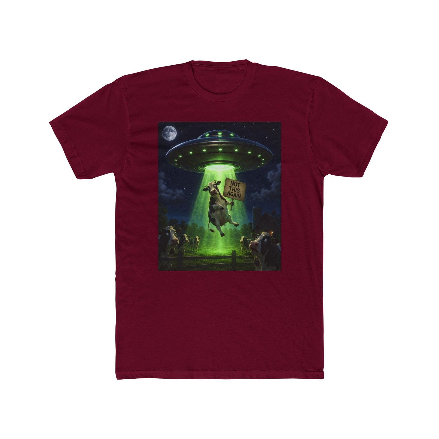 Alien Abduction Cow T-Shirt – "Take Me" Retro Sci‑Fi Tee