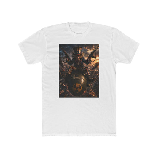 Viking Warrior Helmet Graphic Tee — Norse Bomber Skull Design