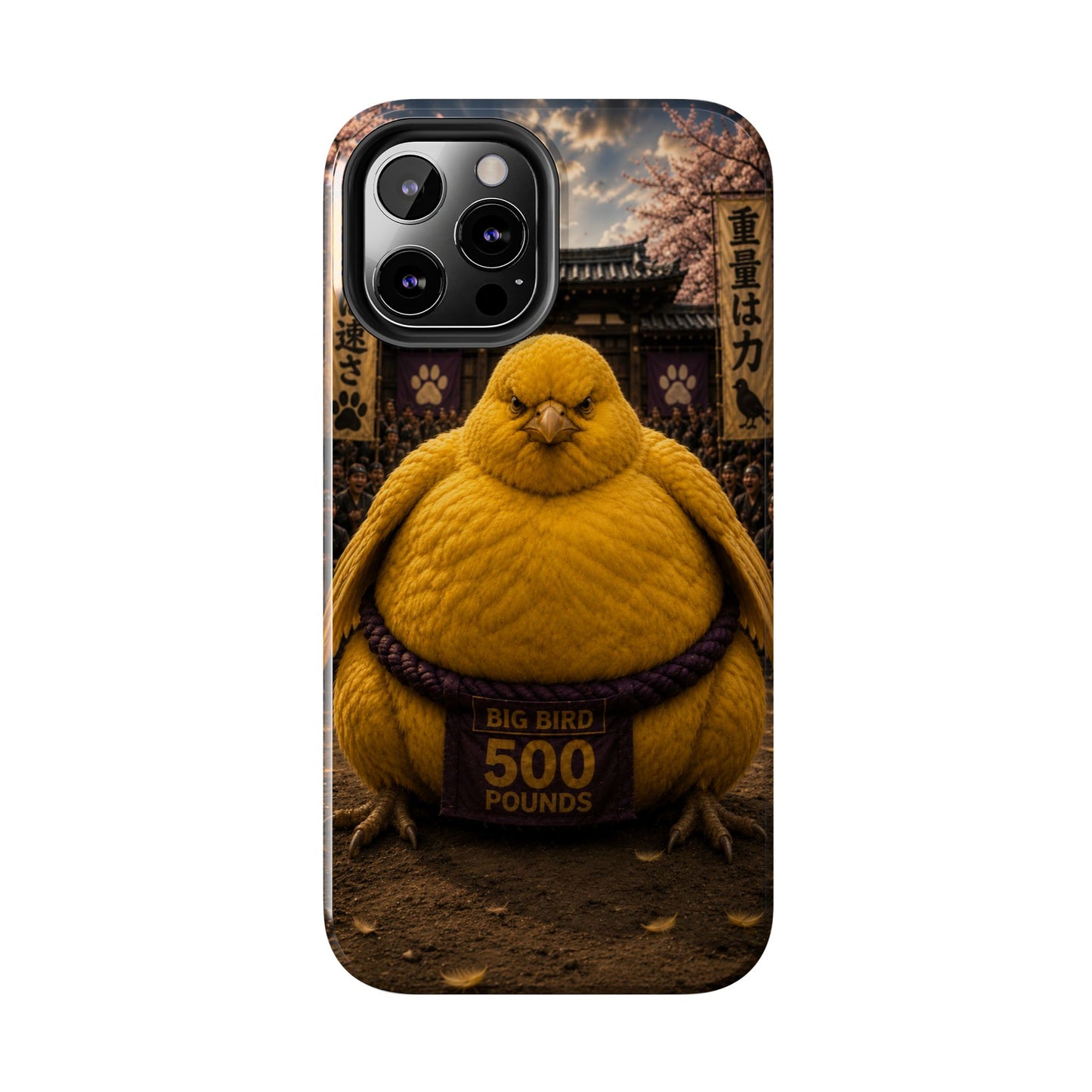 Big Bird Tough Phone Case - 500 Pounds Chubby Bird Protective Cover