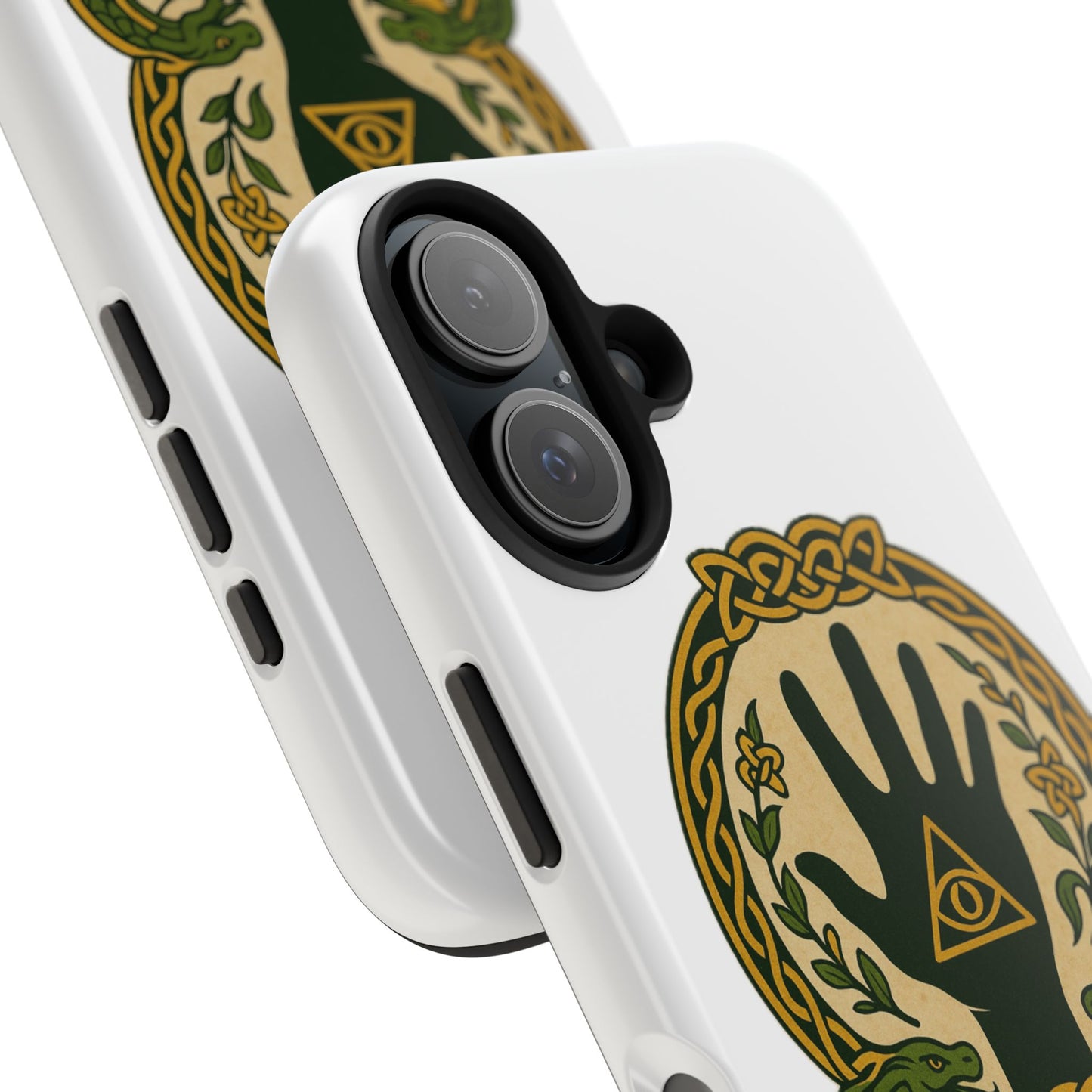 Celtic Eye of Providence Tough Phone Case — Protective Mythic Hand Design