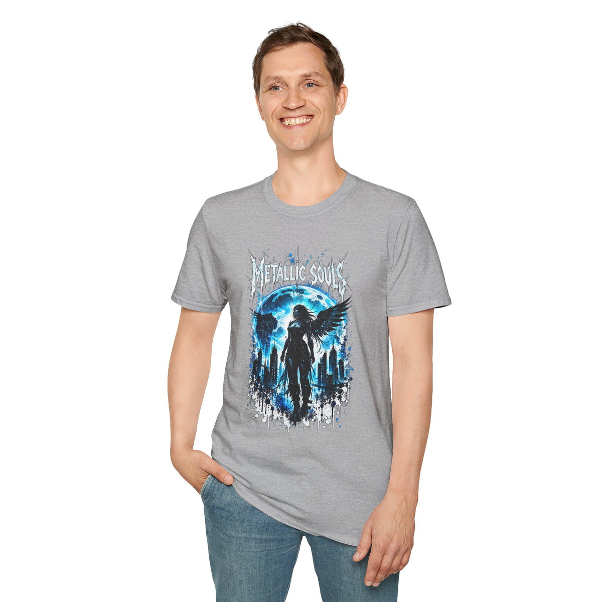 Mystical Blue Raven Forest T-Shirt