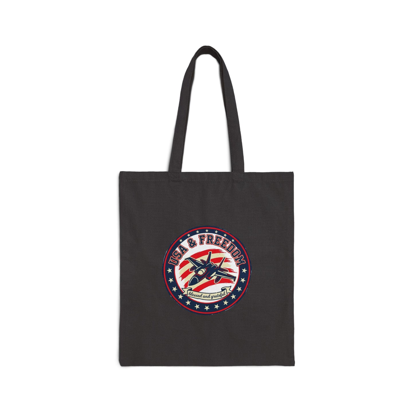 Faith & Freedom retro patriotic tote | July 4th, vintage Americana