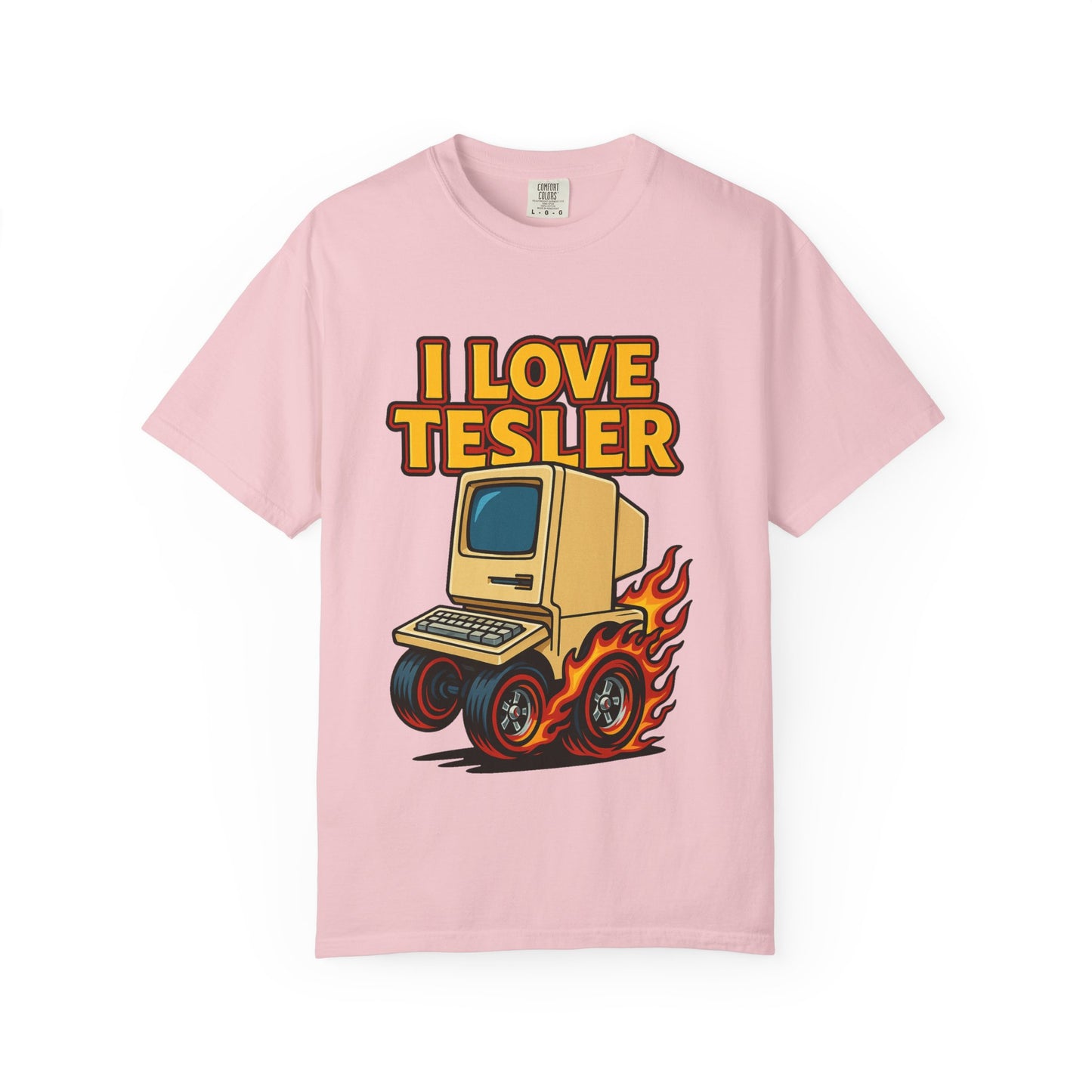 I Love Tesler Vintage Computer Tee — Retro Tech Graphic T-Shirt
