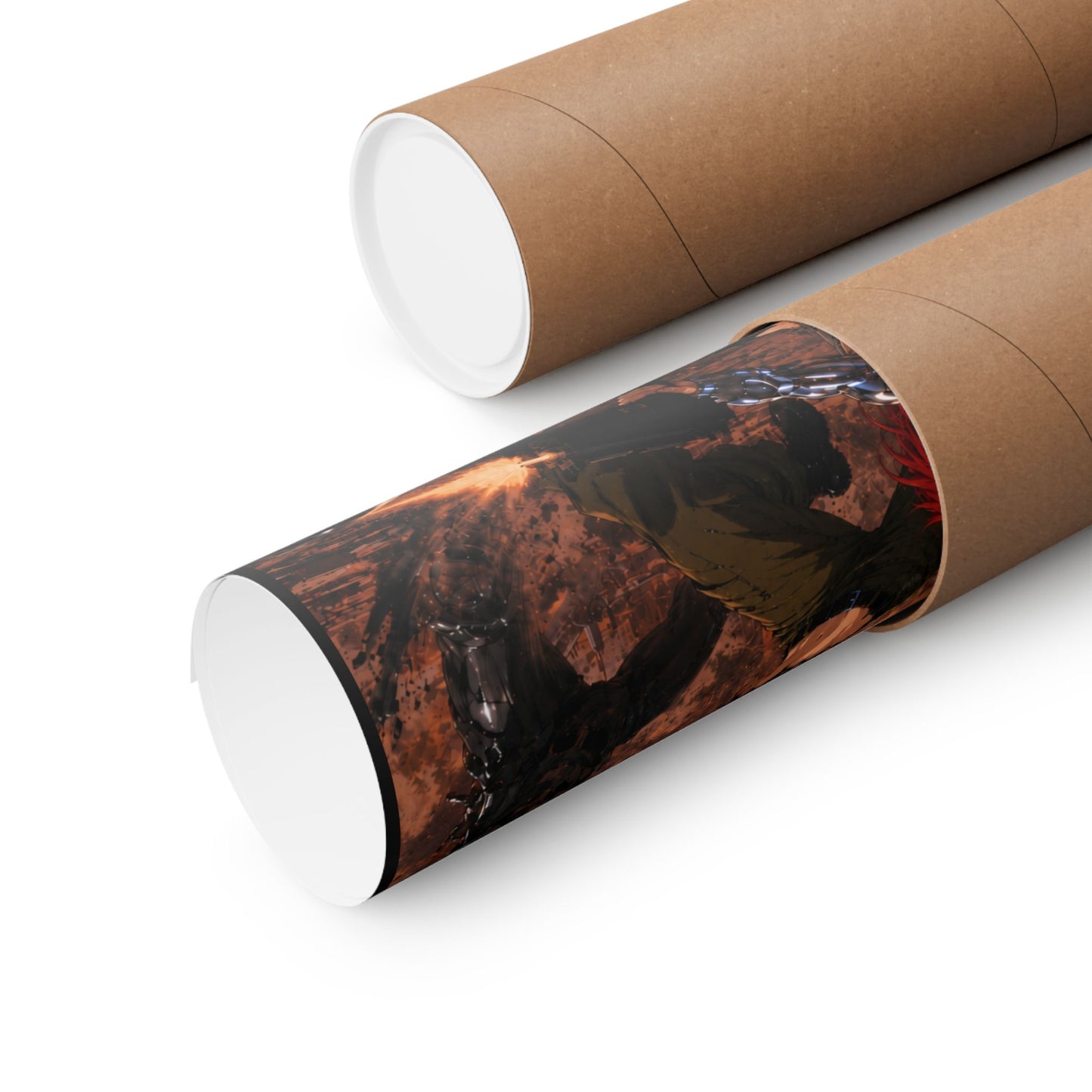 Metallic Souls Poster — Anime Sci‑Fi Action Matte Vertical Print
