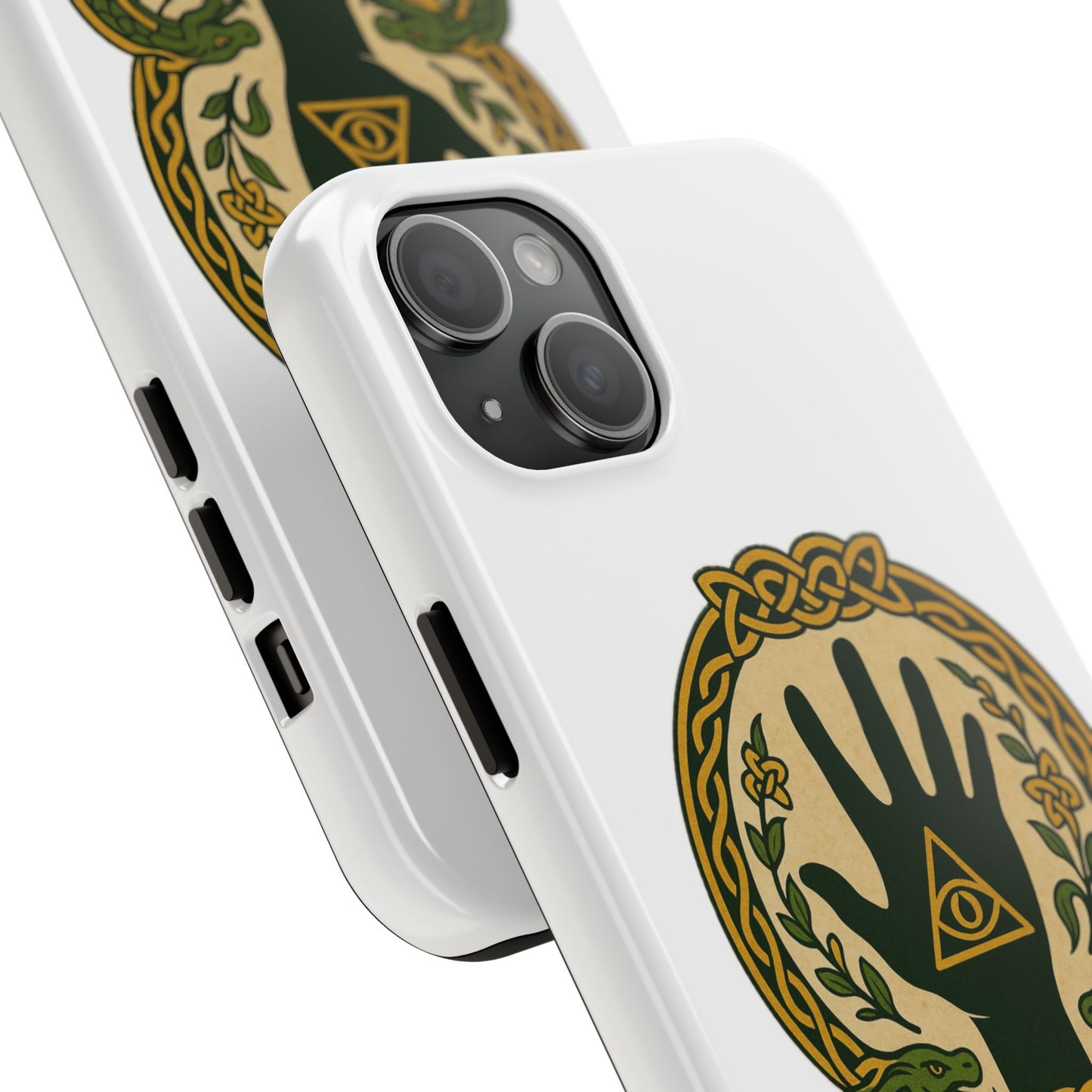 Celtic Eye of Providence Tough Phone Case — Protective Mythic Hand Design